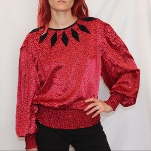 Vintage 80’s style leopard top